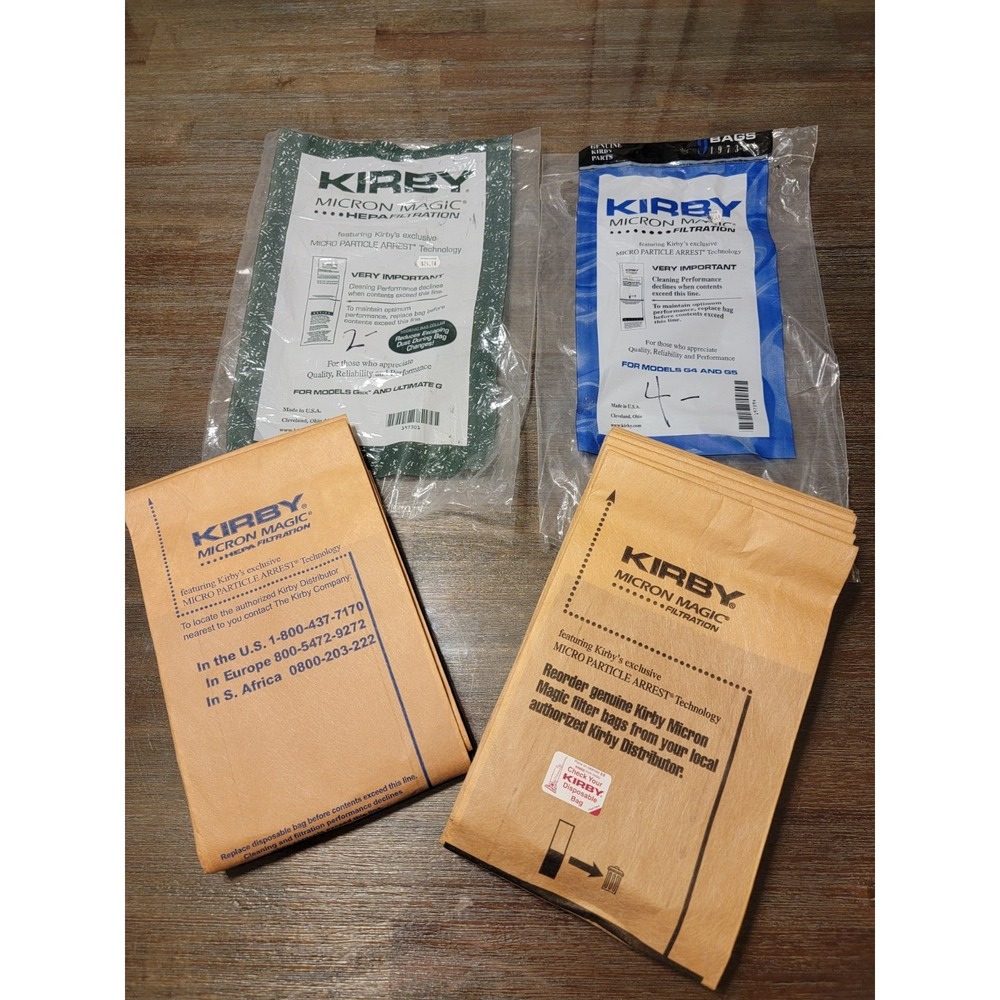 10 KIRBY VACUUM CLEANER BAGS G3 G4 G5 G6 ULTIMATE G G7 G7D MICRON MAGIC 197394